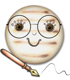 Ilustración de una arepa con lentes